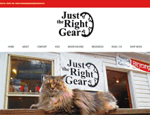 Tablet Screenshot of justtherightgear.com